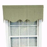 RLF Home Luxurious Modern Design Classic MG-Ticking Stripe Regal Style Window Valance 50" x 17"
