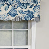 RLF Home Luxurious Modern Design Classic Summer Wind Petticoat Style Window Valance 50" x 15"