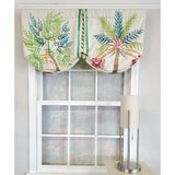 RLF Home 3" Rod Pocket High Quality Fabric Felicity Stationary Balloon Valance for Windows 50" x 23" Multi