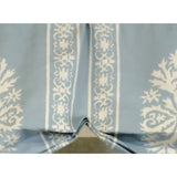 RLF Home 3" Rod Pocket High Quality Fabric Nora Stationary Balloon Valance for Windows 50" x 23" Blue