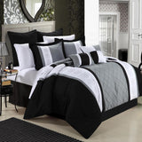 Chic Home Livingston Bed In A Bag Comforter Set - 12-piece - King 101x86