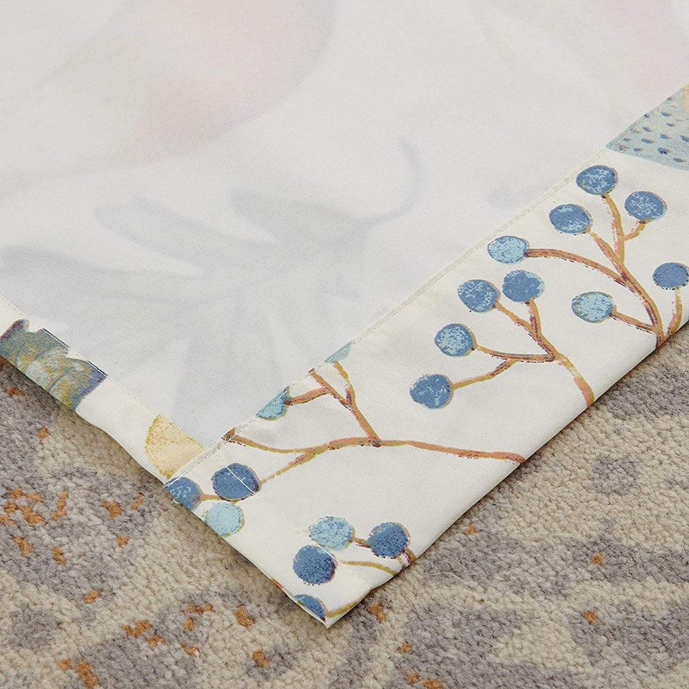 Barefoot Bungalow Willow 2 Panel And 2 Tie Back with 3" Rod Pocket Window Curtain - 42x84", Multi