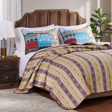 Greenland Home Fashion Bohemian Dream Quilt Set - 2 - Piece - Multi