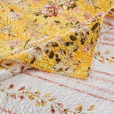 Greenland Home Fashions Barefoot Bungalow Finley Quilt and Pillow Sham Set - Yellow