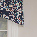 Ozbourne Cornice Syel 3" Rod Pocket Valance 50" x 17" Navy by RLF Home