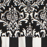 Ozbourne Style Banded 3" Rod Pocket Valance 50" x 16" Black by RLF Home