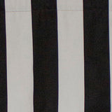 Cabana Stripe Design 3" Rod Pocket Valance 50" x 17" Black by RLF Home