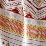 Aztec Sloth Micro plush Decorative Throw Blanket 50" X 60" Multi Color by Plazatex