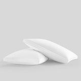 NY&C Home Cragmont Pillow Double Piping Border Down Alternative Filling, White, 20" x 28"