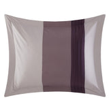 Chic Home Moriarty Elegant Color Block Ruffled BIB Soft Microfiber Sheets 10 Pieces Comforter Decorative Pillows & Shams Plum
