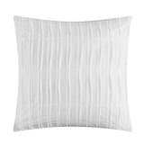 Chic Home Addison Comforter Set Jacquard Chevron Geometric Pattern Design Bed In A Bag White