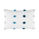 Chic Home Riley 8 Piece Comforter Set Large Scale Floral Medallion Print Design Bed In A Bag Bedding Blue