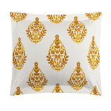 Chic Home Amelia Duvet Cover Set Floral Medallion Print Design Bedding with Zipper Closure Yellow