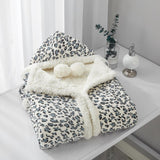 Leopard Leopard Spot Animal Print  Wearable Blanket 51
