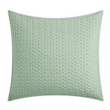 Chic Home Larsson Geometric Chevron Bed In A Bag 7 Pieces Quilt Cover Set Sheet Decorative Pillows & Shams Green