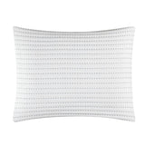 Hayden Quilt Set Striped Box Stitched Design Bed In A Bag White