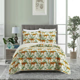 Chic Home Wild Safari Quilt Set Big Cat Jungle Themed Pattern Print Bedding - Pillow Shams Included - 3 Piece - Multi