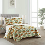 Chic Home Wild Safari Quilt Set Big Cat Jungle Themed Pattern Print Bedding - Pillow Shams Included - 3 Piece - Multi