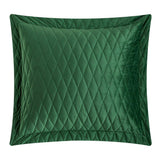 Chic Home Wafa Velvet Quilt Set Diamond Stitched Pattern Bed In A Bag Bedding - Sheets Pillowcases Pillow Shams Included - 7 Piece - Green