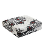 Chic Home Morris 7 Piece Quilt Set Large Scale Floral Medallion Print Design Bed In A Bag Bedding Grey
