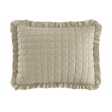 Chic Home Revel 7 Pieces Quilt Set, Diamond Stitched Crinkle Crush, Bedding Quilts Beige