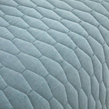 Chic Home Nyla 3 Pieces Quilt Set, Contemporary Geometric Hexagon Pattern, Bedding Quilts Blue