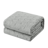 Chic Home Nyla 3 Pieces Quilt Set, Contemporary Geometric Hexagon Pattern, Bedding Quilts Grey