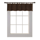 Versailles Valance Patented Ring Top Bamboo Panel Series - 12x72'', Espresso