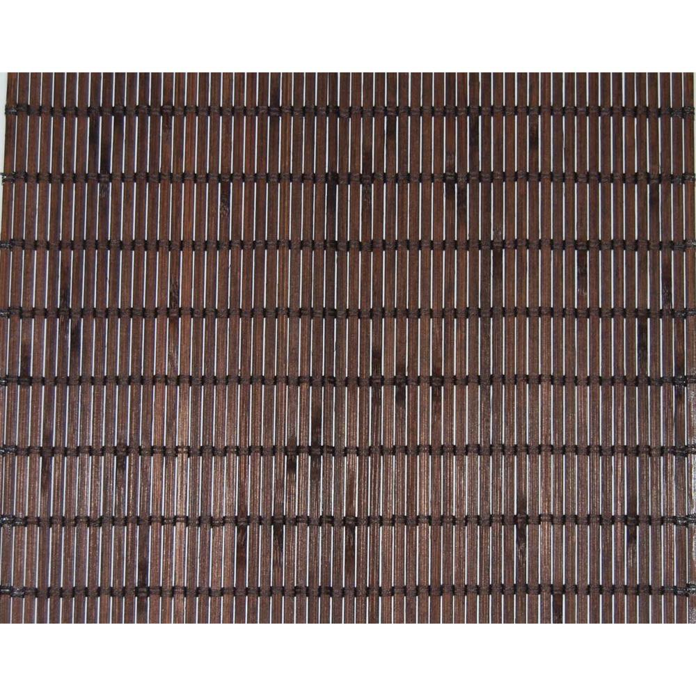 Versailles Valance Patented Ring Top Bamboo Panel Series - 12x72'', Espresso