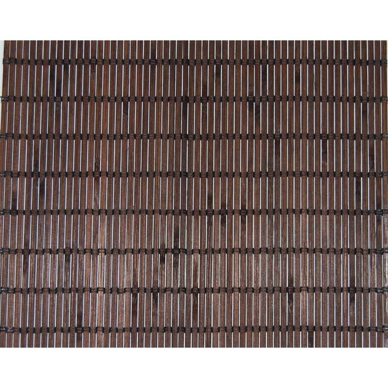 Versailles Valance Patented Ring Top Bamboo Panel Series - 12x72'', Espresso