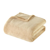 Chic Home Zahava 1 Piece Blanket Ultra Soft Fleece Microplush - Camel