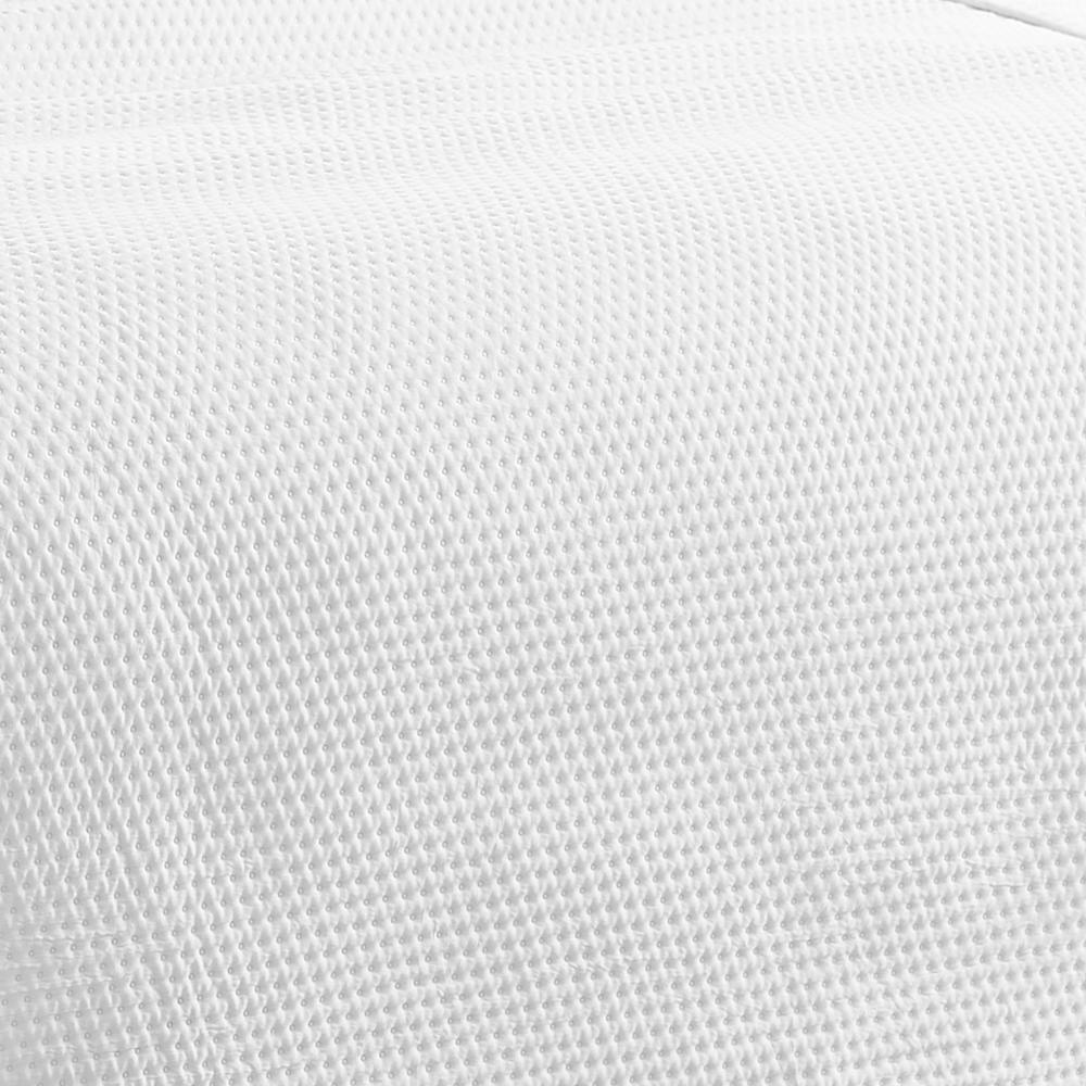 RT Designers Collection Caitlyn 3 Pieces Washed Pinsonic Lightweight Quilts Set For Bedding White
