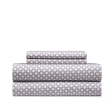 Chic Home Rylie Sheet Set Super Soft Geometric Polka Dot Pattern Print Design - Includes 1 Flat, 1 Fitted Sheet, and 2 Pillowcases - 4 Piece - Queen 90x102"