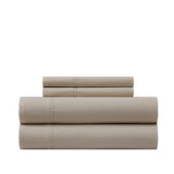 Chic Home Ashton Sheet Set Super Soft Solid Color With Piping Flange Edge Design - Includes 1 Flat, 1 Fitted Sheet, and 1 Pillowcase - 3 Piece - Twin 66x102
