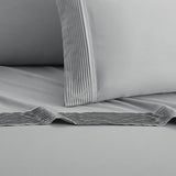 Chic Home Harley Sheet Set Solid Color With Pleated Details - Includes 1 Flat, 1 Fitted Sheet, and 1 Pillowcase - 3 Piece - Twin 66x102"