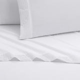 Chic Home Harley Sheet Set Solid Color With Pleated Details - Includes 1 Flat, 1 Fitted Sheet, and 1 Pillowcase - 3 Piece - Twin 66x102"
