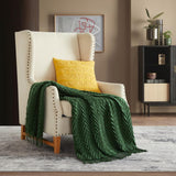 Chic Home Foremost Ruched Throw Blanket Plush Super Soft Solid Color Zig Zag Pattern With Tassel Fringe - 50x60”