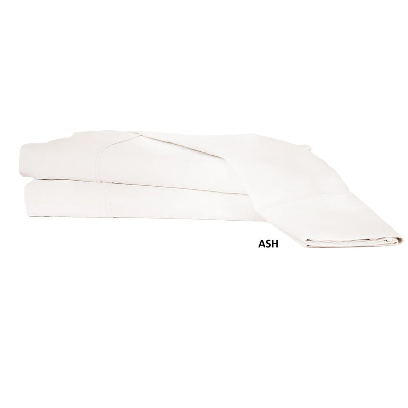 Castle Hill London 310 Thread Count Cotton Sateen Sheet Set Deep Pocket - Ash