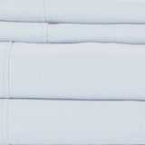 Castle Hill London 310 Thread Count Cotton Sateen Sheet Set Deep Pocket - Light Blue