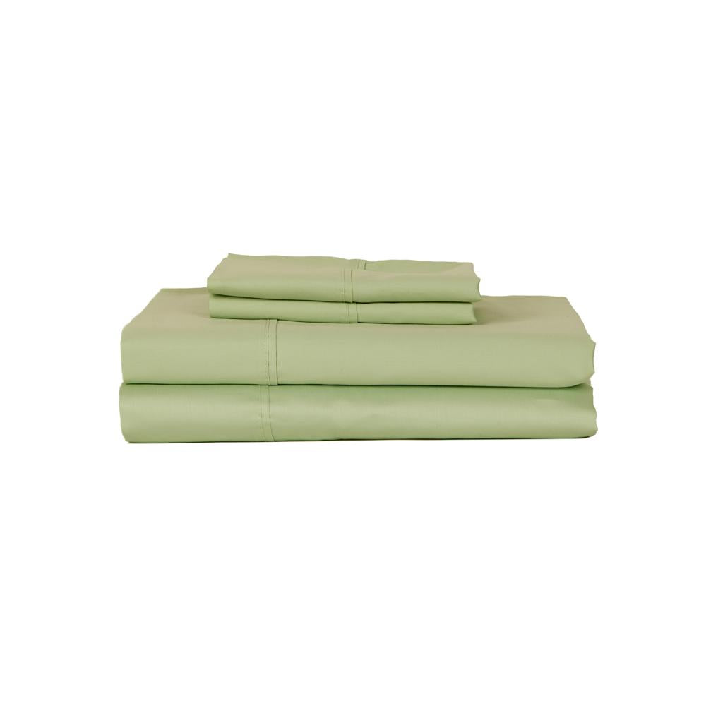 Castle Hill London 410 Thread Count Cotton Sateen Sheet Set Deep Pocket - Misty Jade