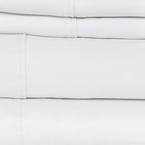 Castle Hill London 410 Thread Count Cotton Sateen Sheet Set Deep Pocket - White