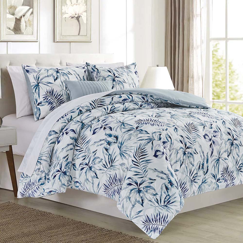 RT Designer's Collection 5 Piece Sonya Printed Complement to Any Bedroom Decor Comforter Set