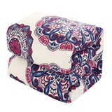 Chic Home Medallion Modern Pattern Microfiber 6/8 Pieces Comforter Bed In A Bag Sheet Set & Decorative Shams Navy