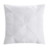 Chic Home Mycroft Pinch Pleated Ruffled Bed In A Bag Soft Microfiber Sheets Comforter Decorative Pillows & Shams White