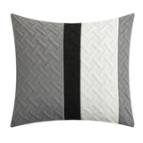 Chic Home Karras Quilted Embroidered Design Bed In A Bag Sheets 10 Pieces Comforter Decorative Pillows & Shams Grey