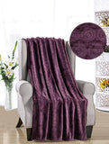 Ceasar Soft Plush Contemporary Embossed Collection All Season Throw 50