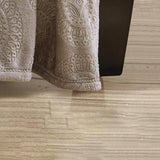 Ceasar Soft Plush Contemporary Embossed Collection All Season Throw 50"x60", Taupe