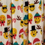 Plazatex Christmas Smiles Micro plush Decorative All Season Multi Color 50" X 60" Throw Blanket