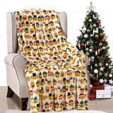 Plazatex Christmas Smiles Micro plush Decorative All Season Multi Color 50