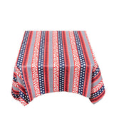 Carnation Home Fashions "Americana" Vinyl Flannel Backed Tablecloth - Red/White/Blue